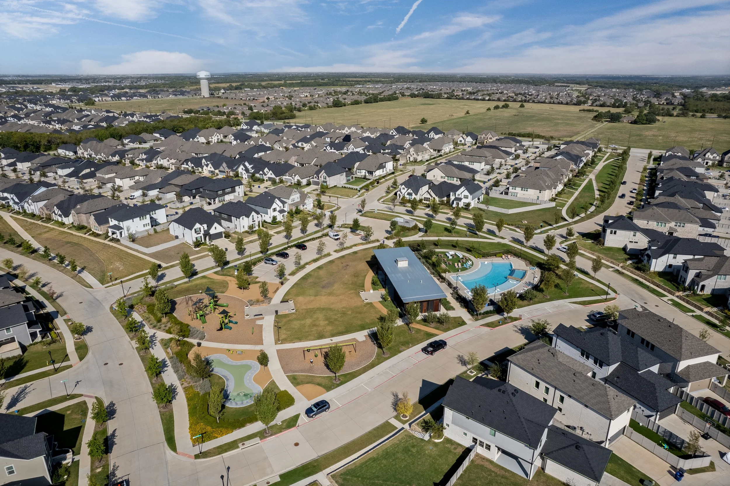 Aerial Image of Painted Tree Community in McKinney TX