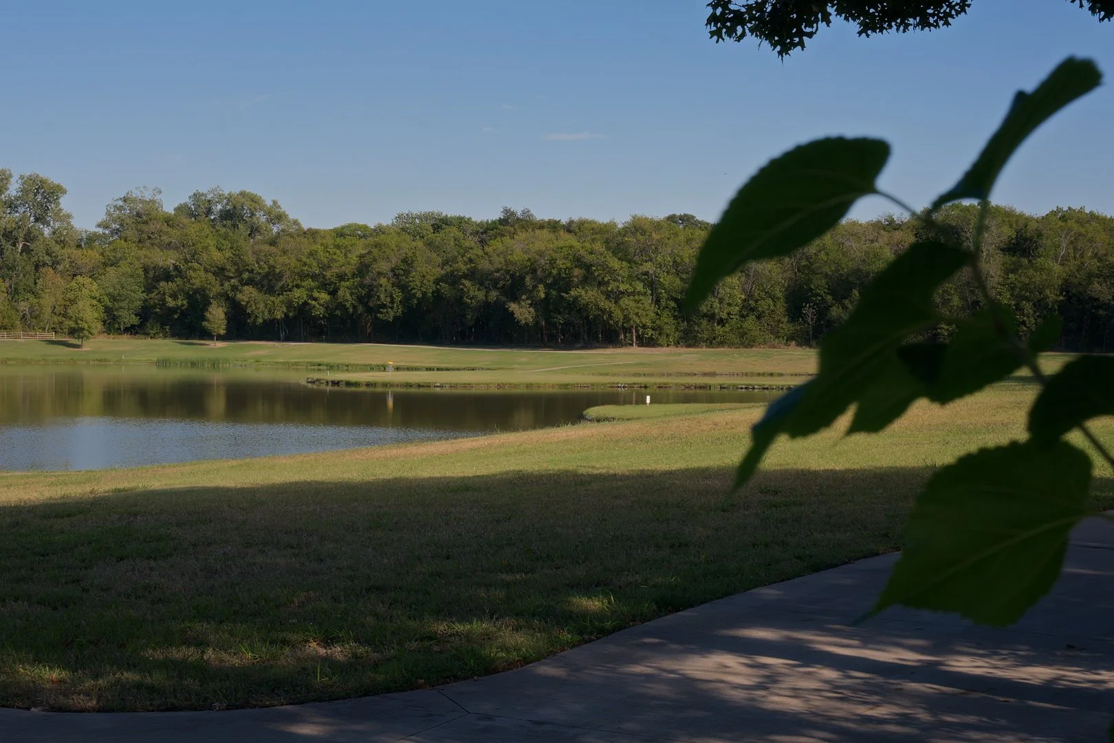 Greenspace with pond in Trinity Falls of McKinney TX