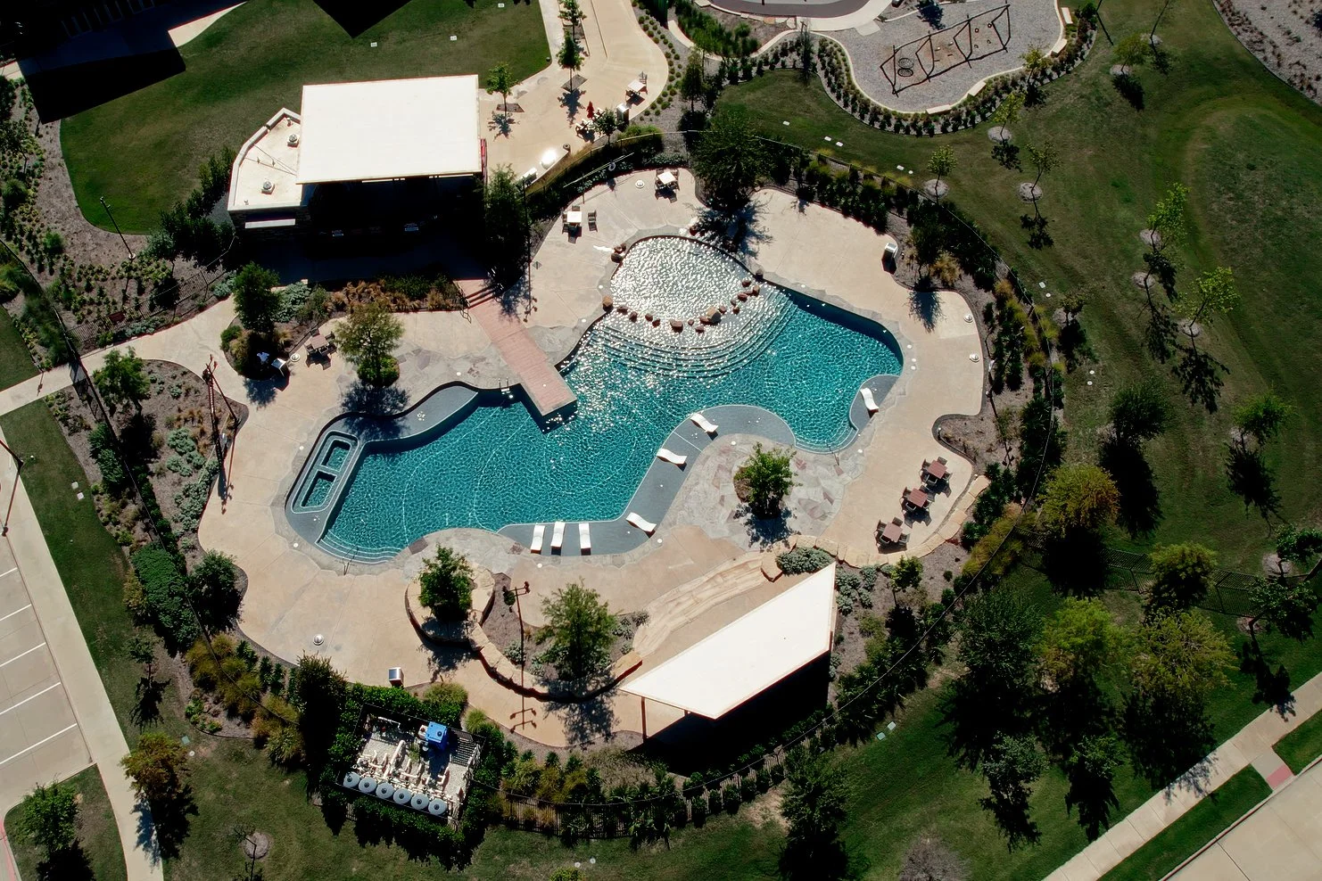 The Lodge Swimming Pool in Trinity Falls in McKinney TX