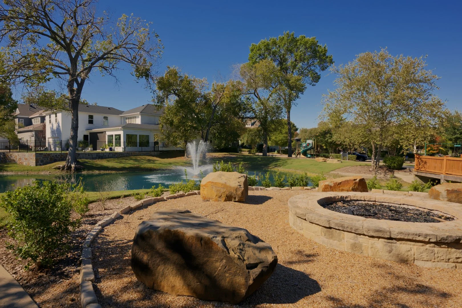 Community area in Tucker Hill of McKinney TX