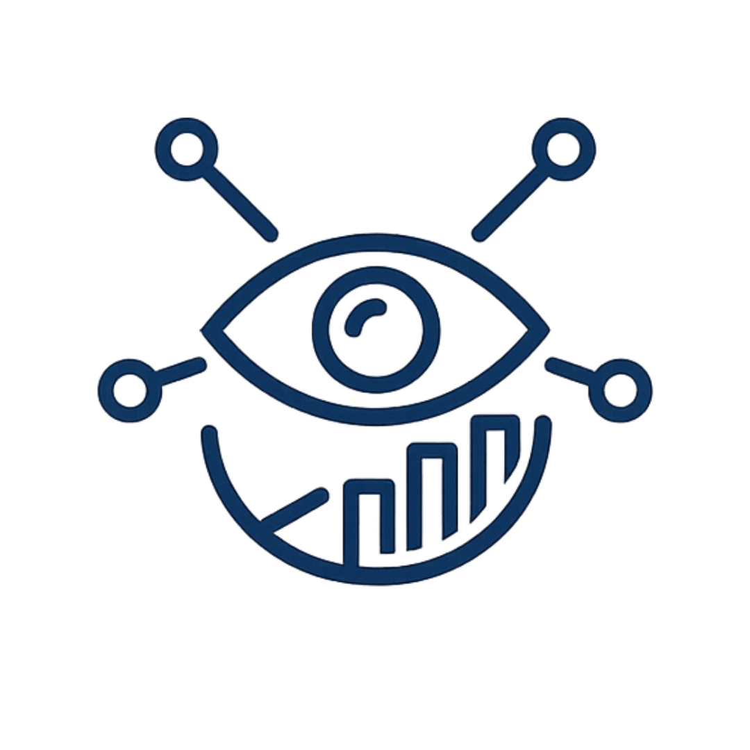 Eye and analytics icon representing strategic real estate marketing and property visibility in McKinney Texas