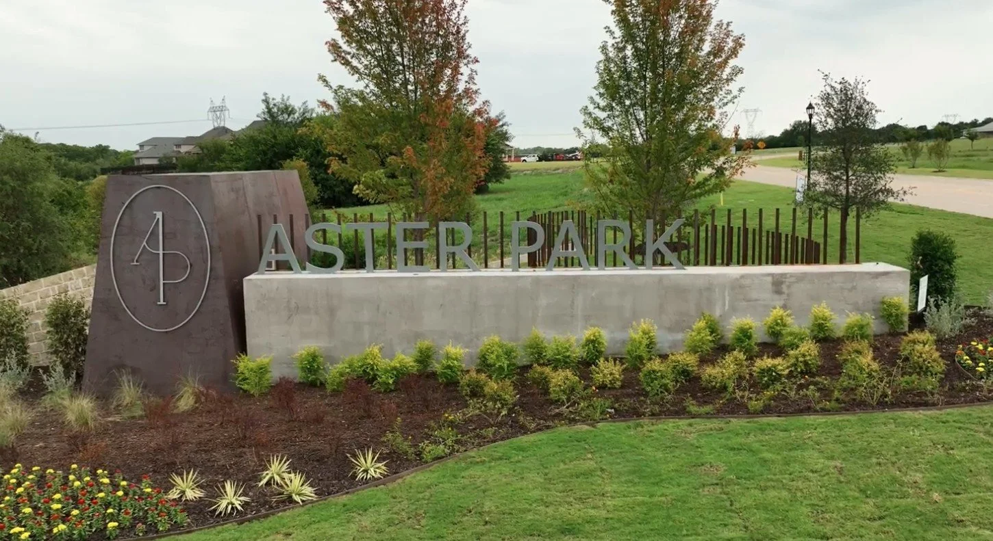 Aster Park Sign