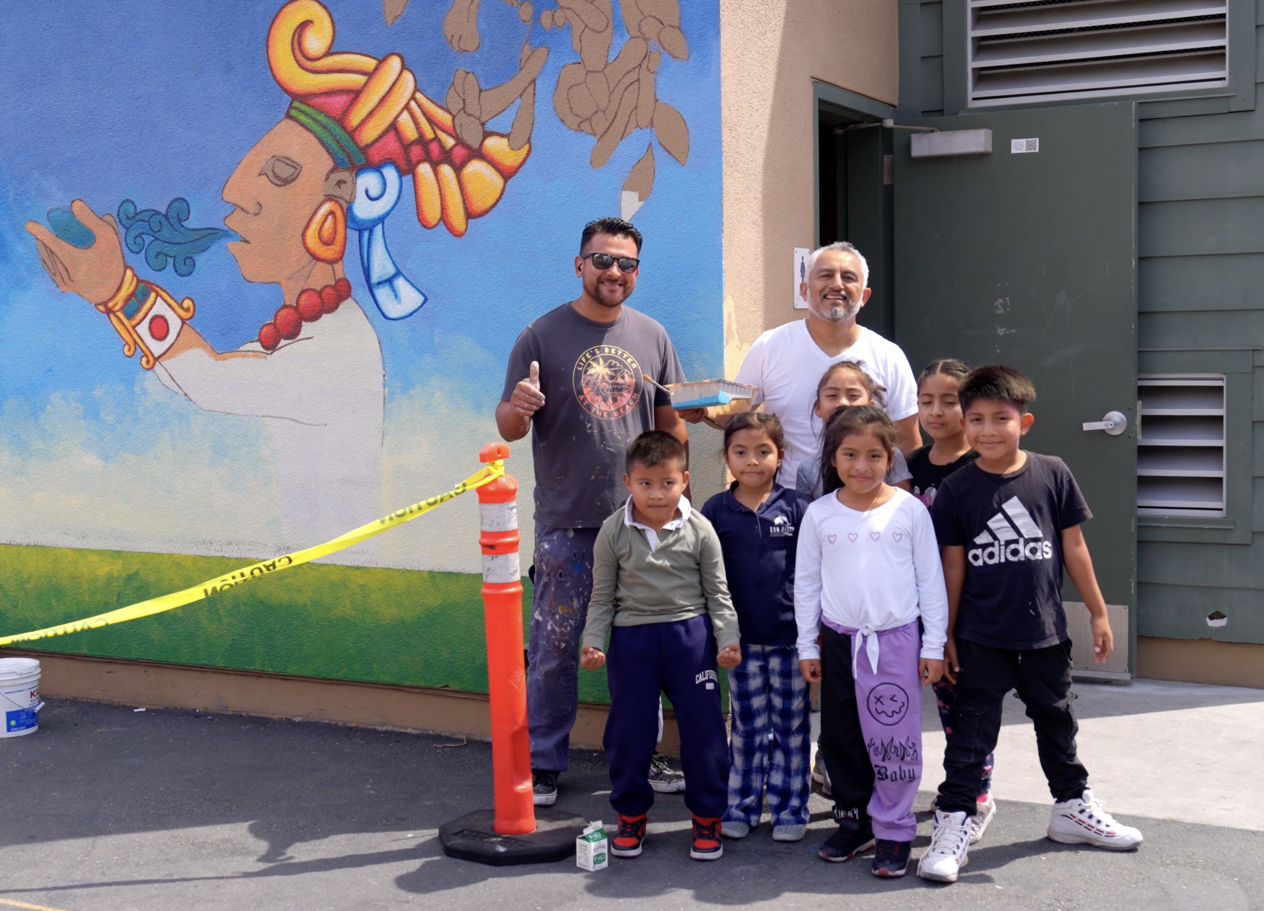 Murals for San Pedro School and Marin Society of Artists Building