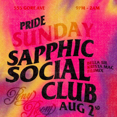 Sapphic Social Club/ Pride Party