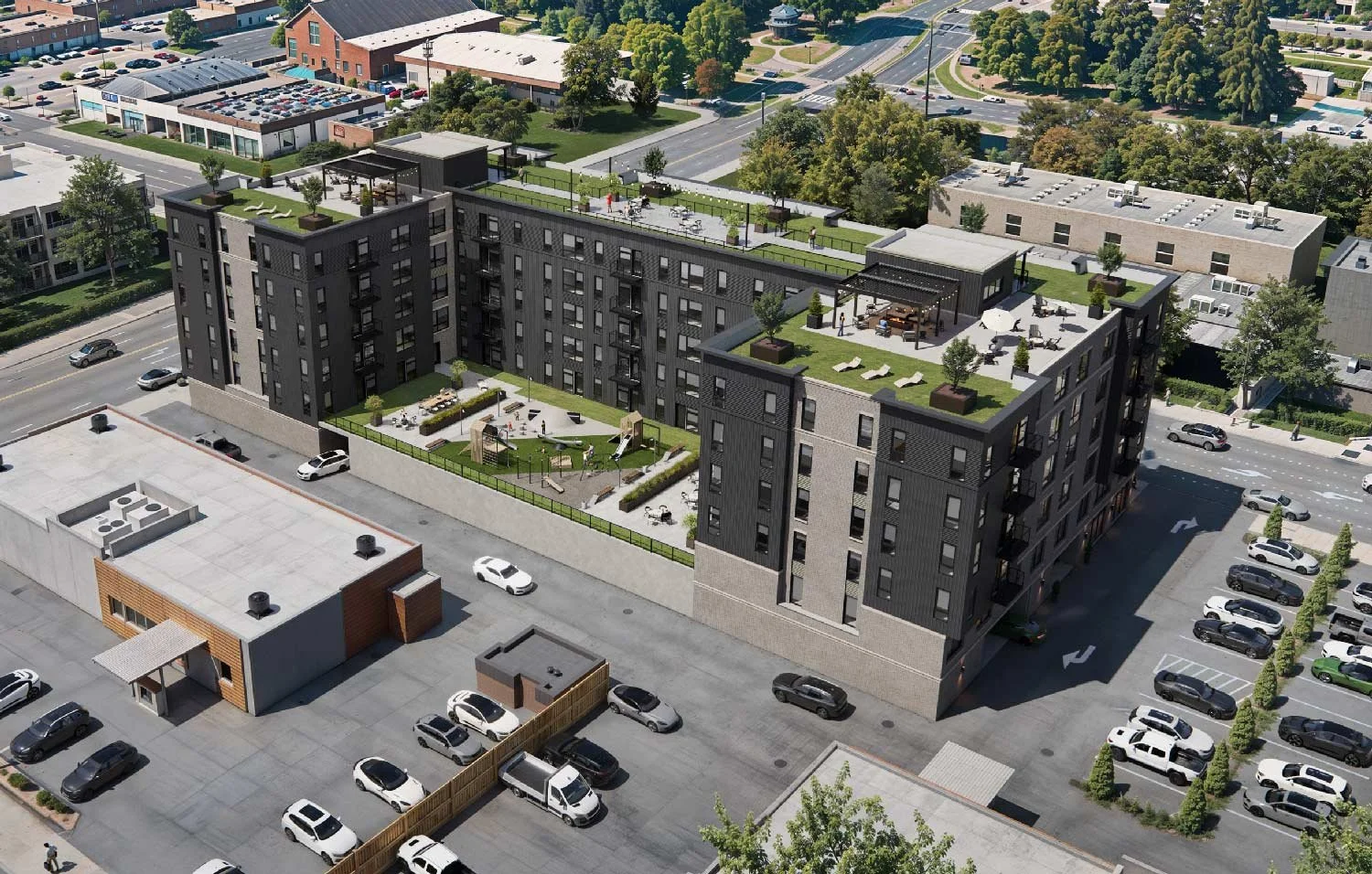 Saint Vincent de Paul Centro Rendu, architectural rendering