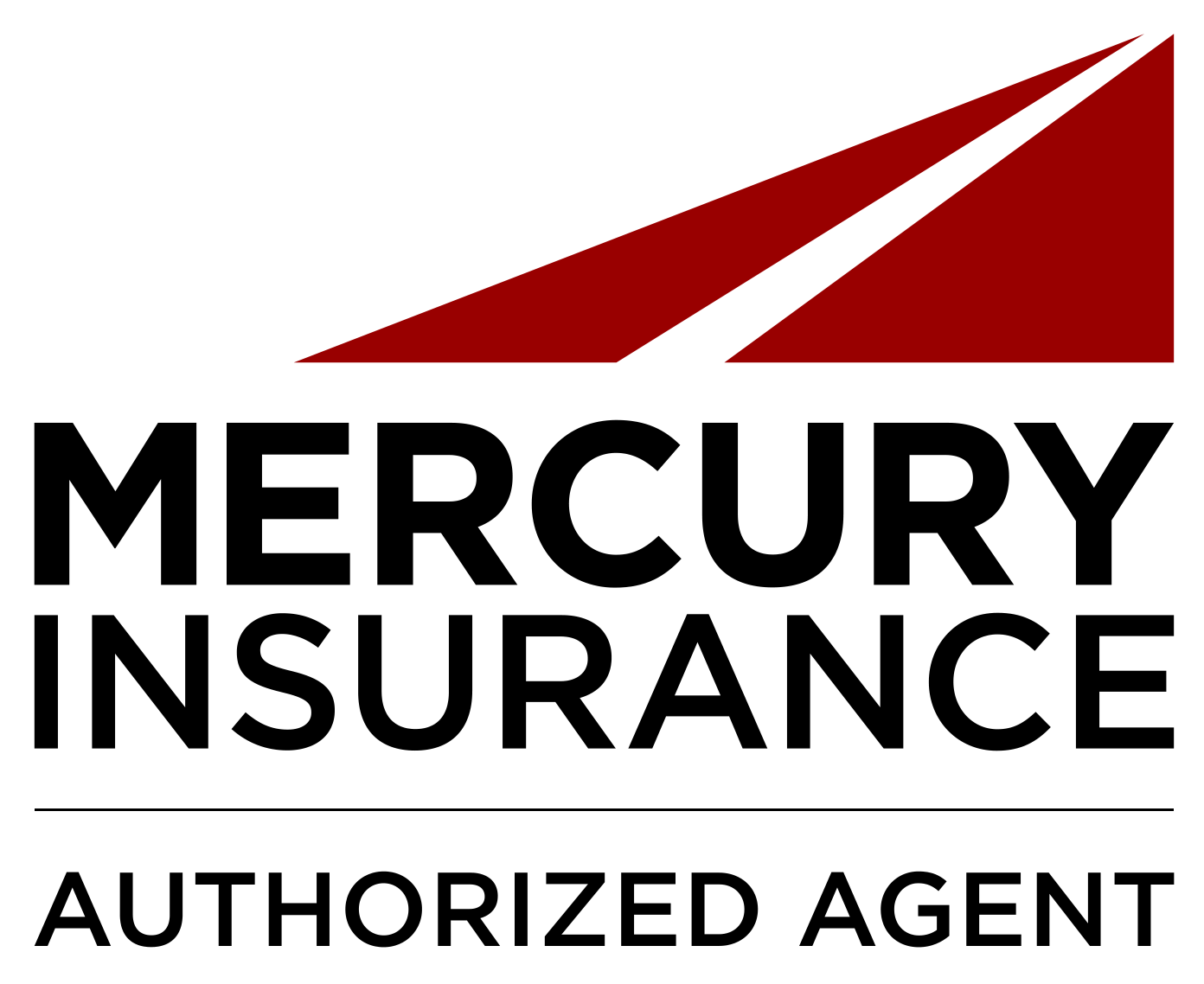 Mercury Insurance logo with red stylized wings above the company name and 'Authorized Agent' below.