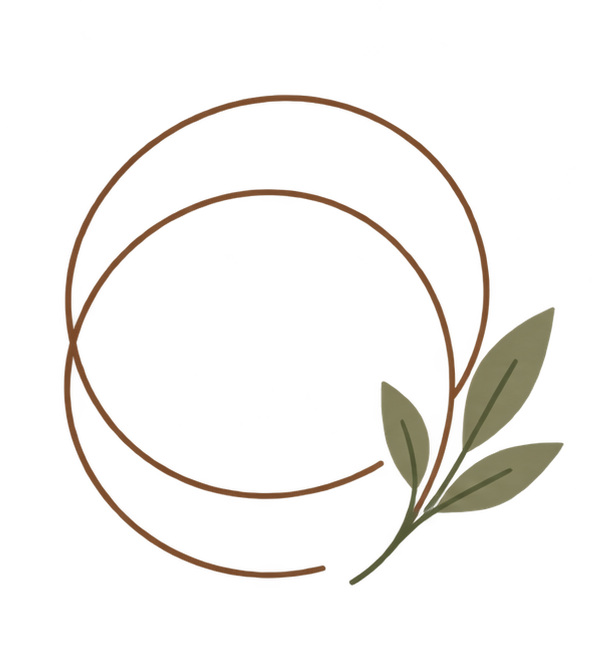 Abstract organic shapes representing individual growth and personal development