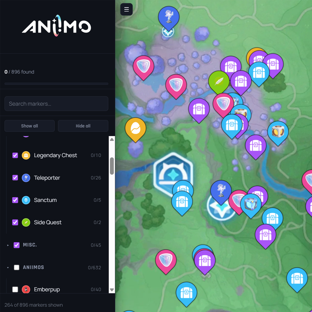 Aniimo Interactive Map