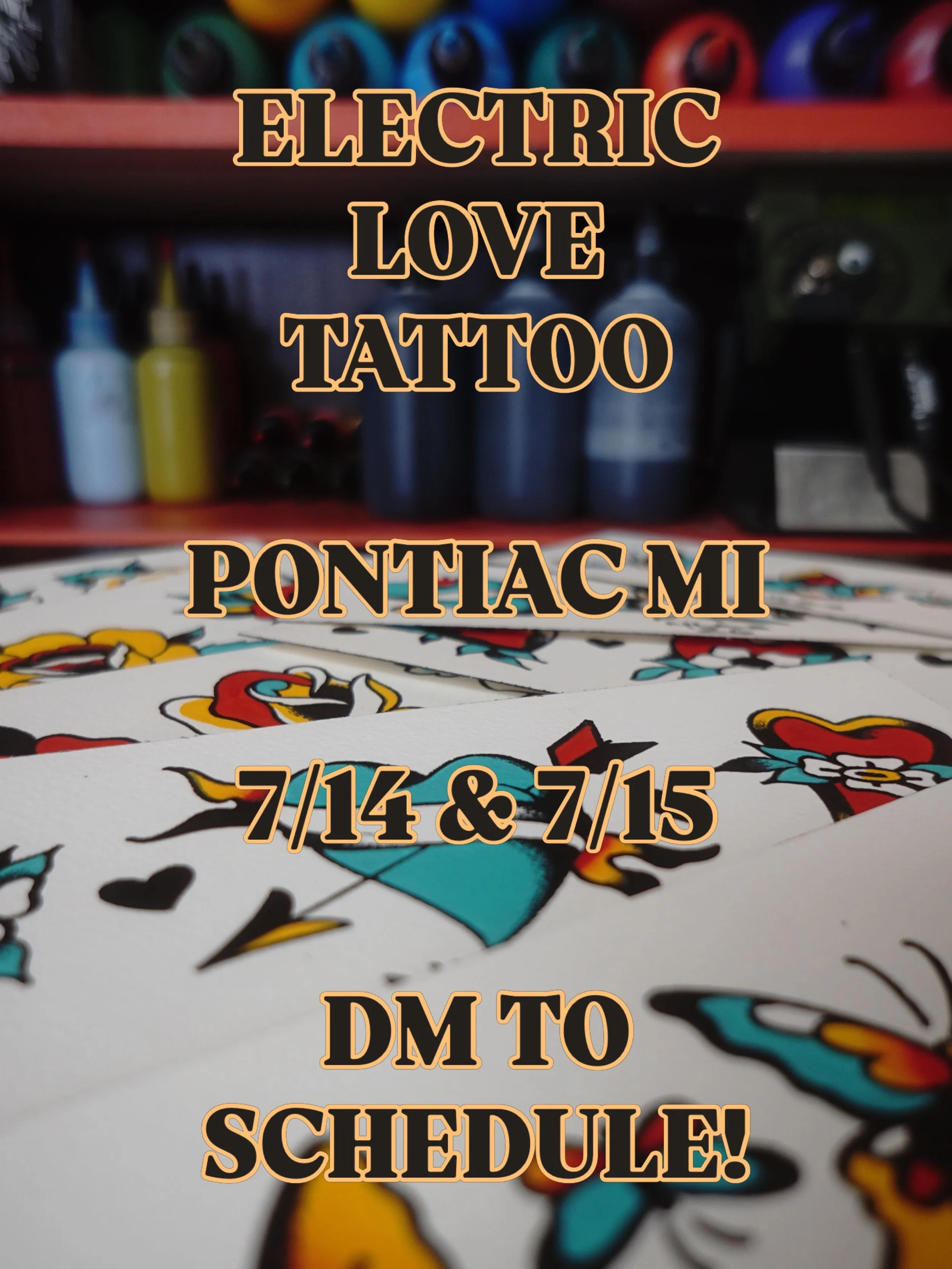 Hanging out at @electric_love_tattoo a couple days next month! Reach out to schedule something while I&rsquo;m there. Flash or custom, whatever, let&rsquo;s make some tattoos!