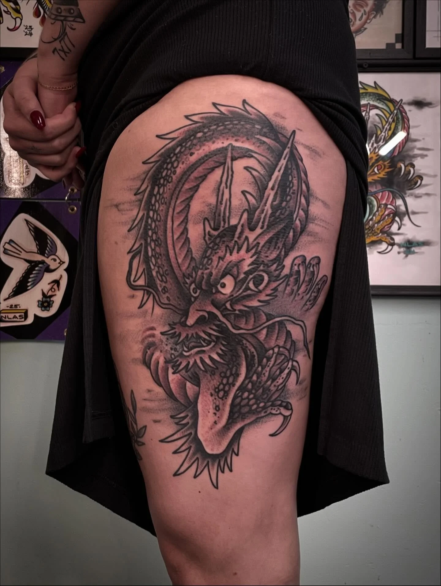 Tattooing done @royaltytattooparlour