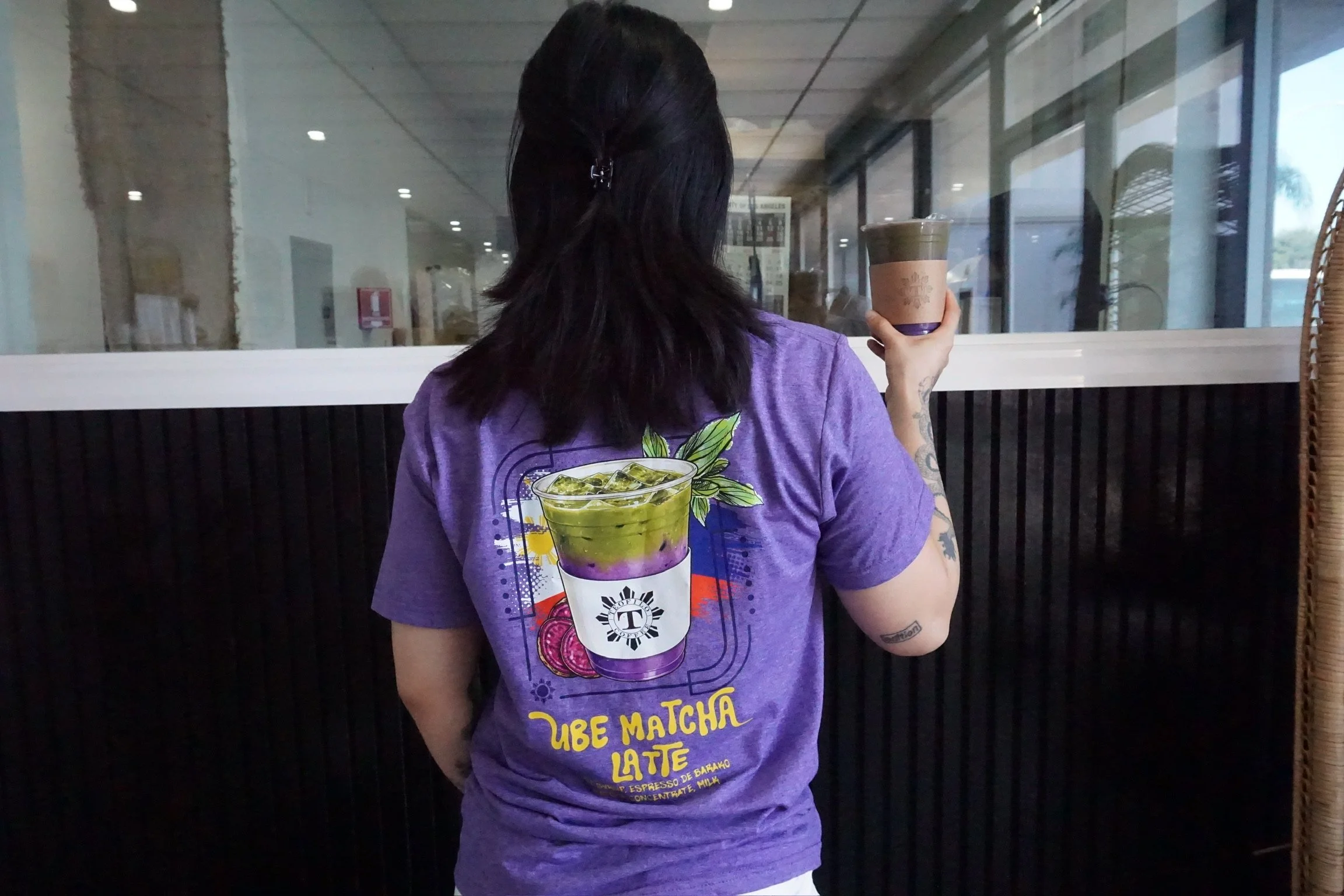 Teofilo Ube Matcha Latte Tee