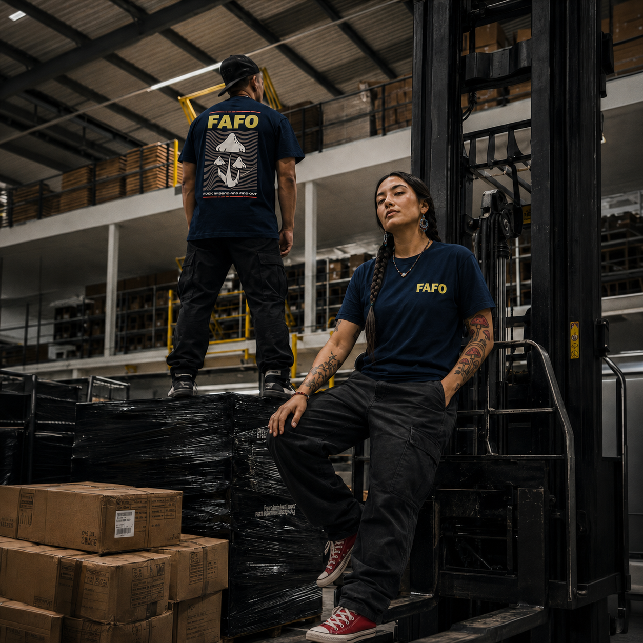 FAFO Navy Tee
