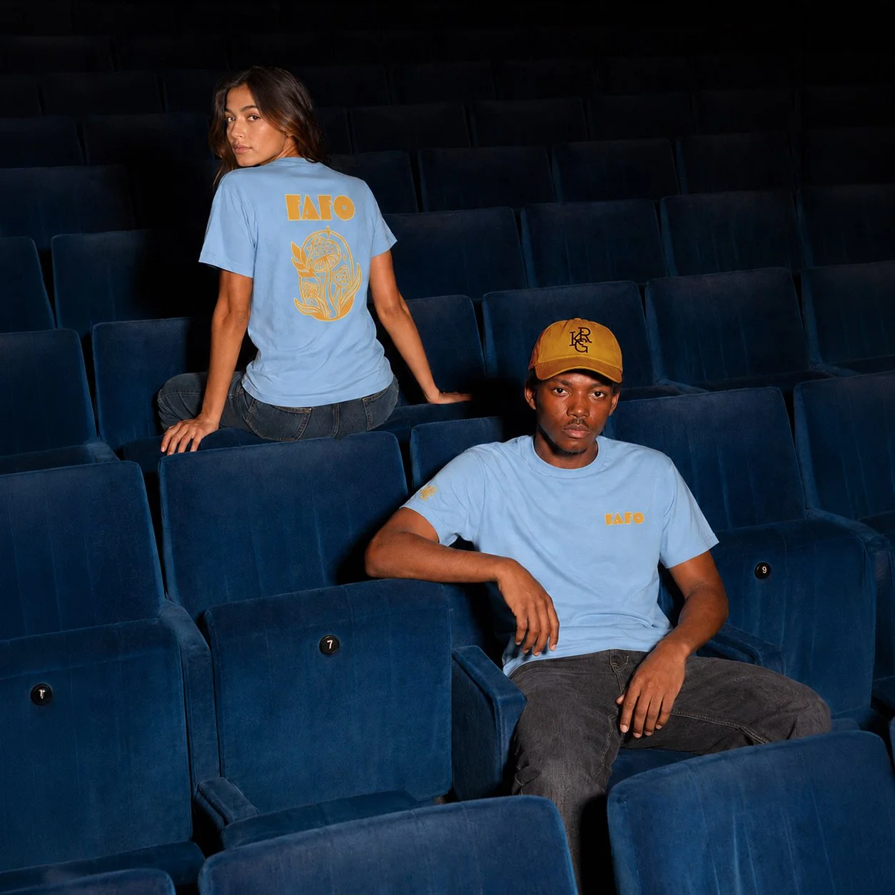 FAFO Sky Blue Tee