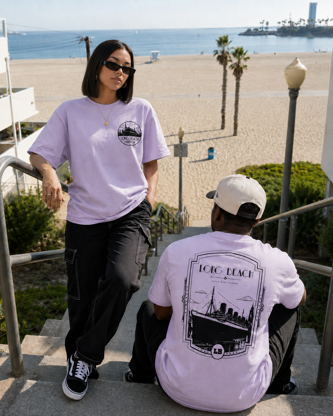 LB Art Deco Lilac Tee