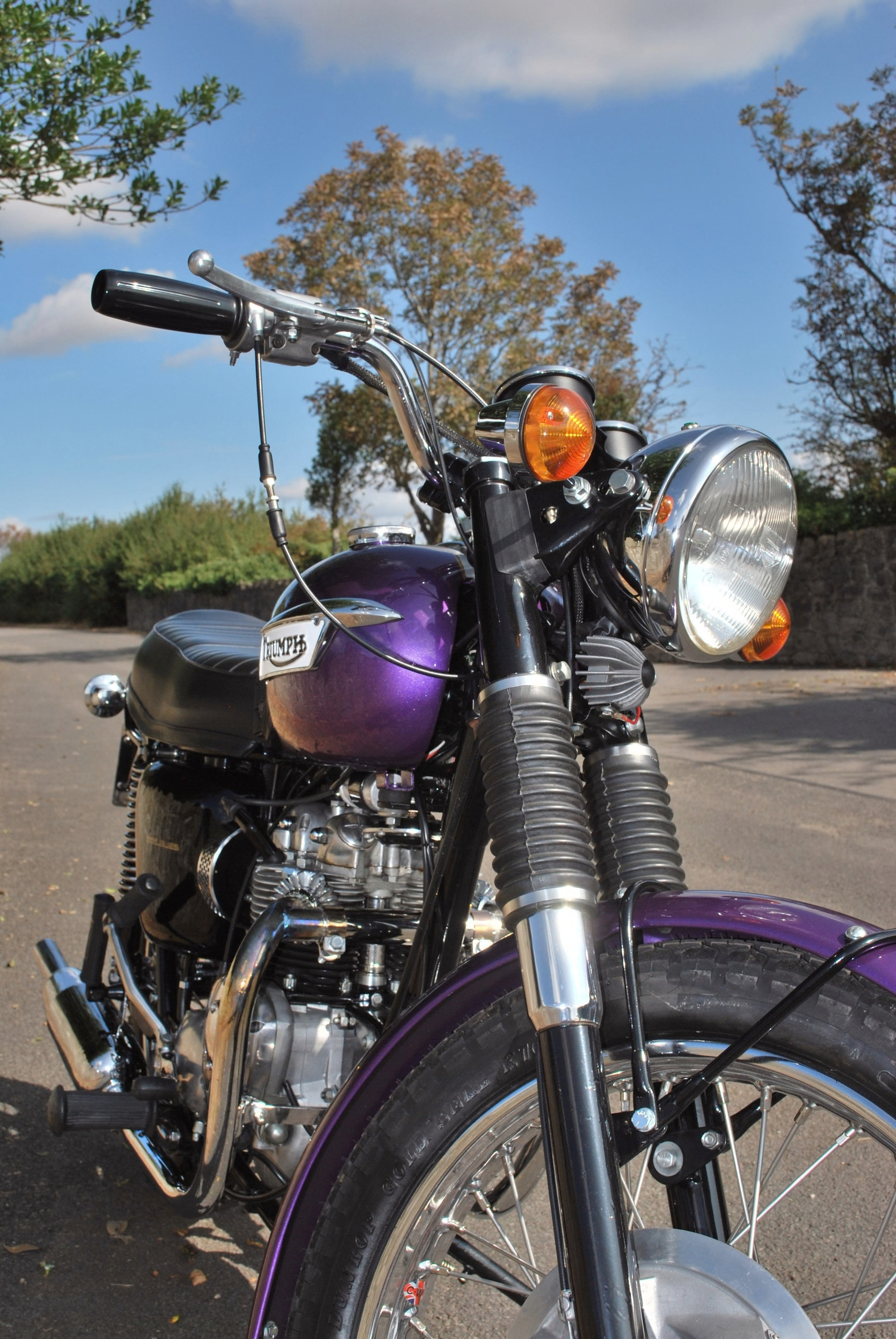 1970 Triumph T100 full restoration by Quadrant Motorcycles after 50 years in a bits