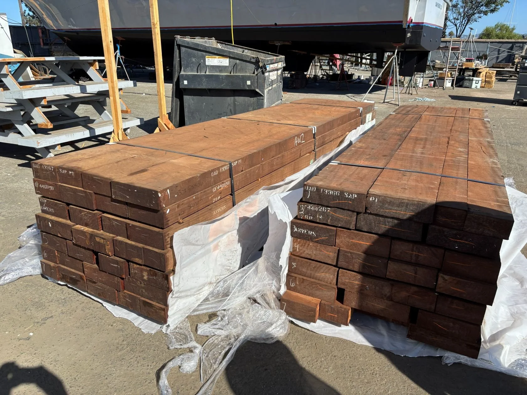 256 - RECEIVE FIRST SHIPMENT 16-4 SAPELE