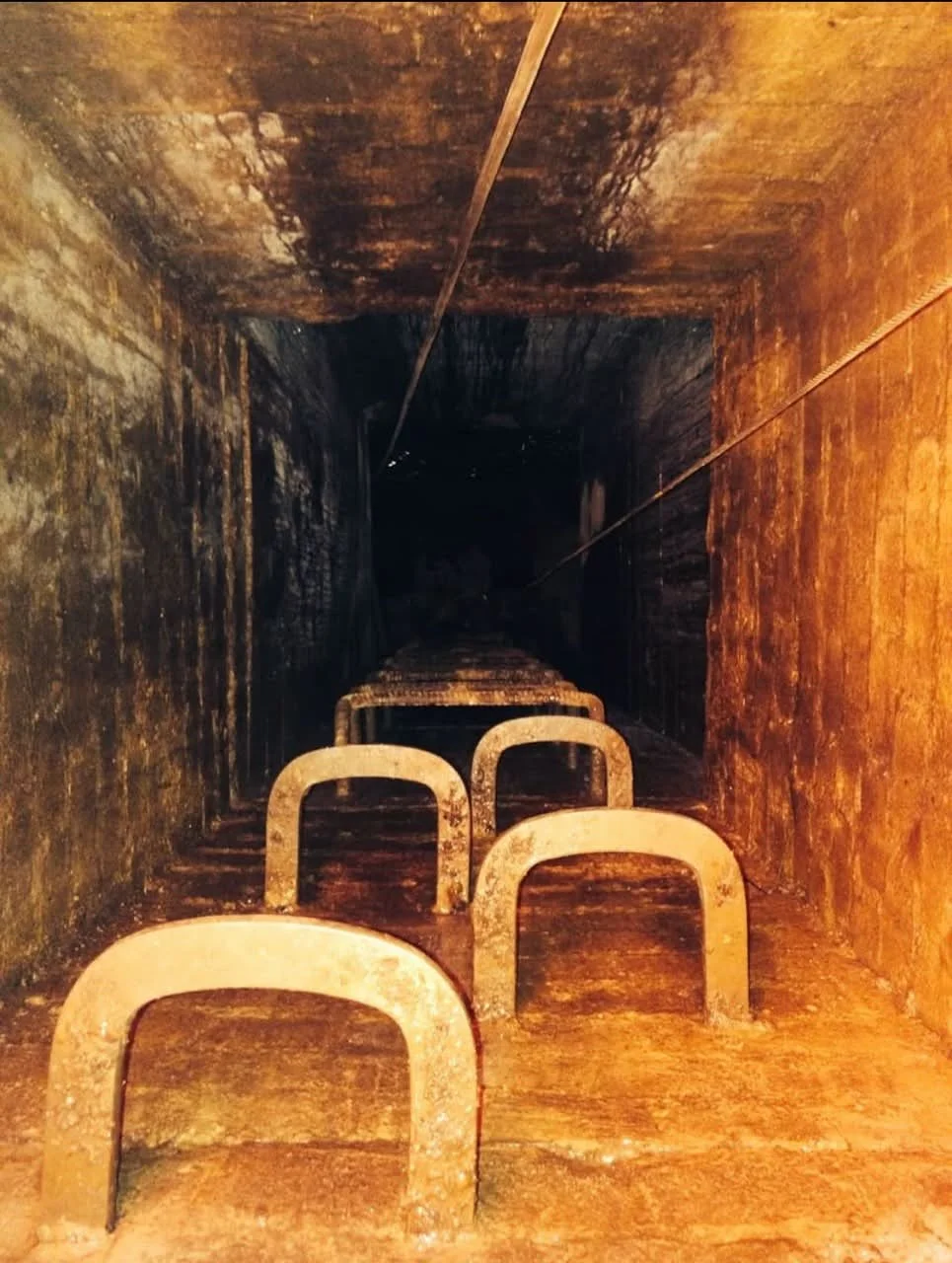 Older style Horse shoe manhole access rungs