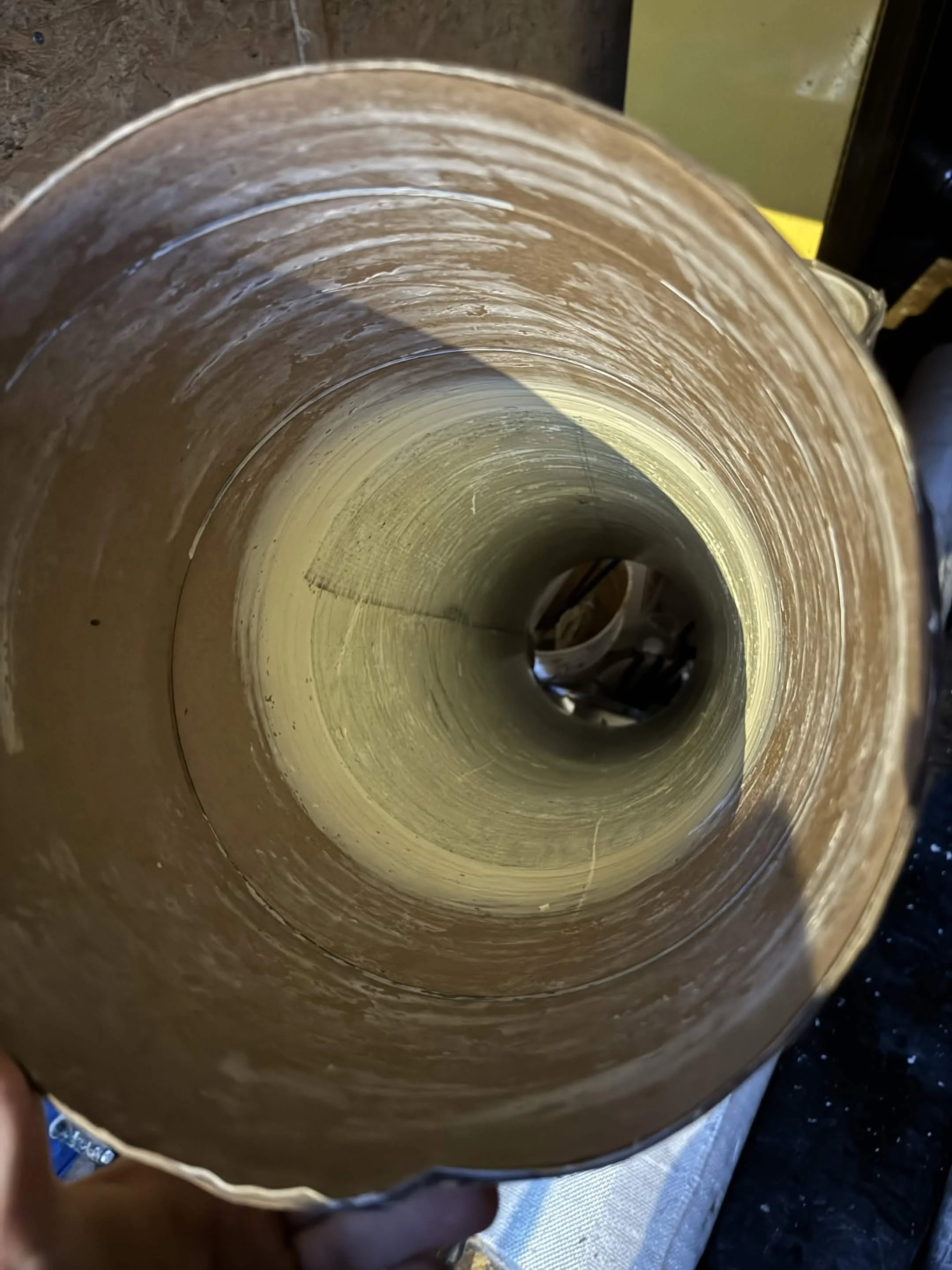 Fibreglass point repair demo for structural testing