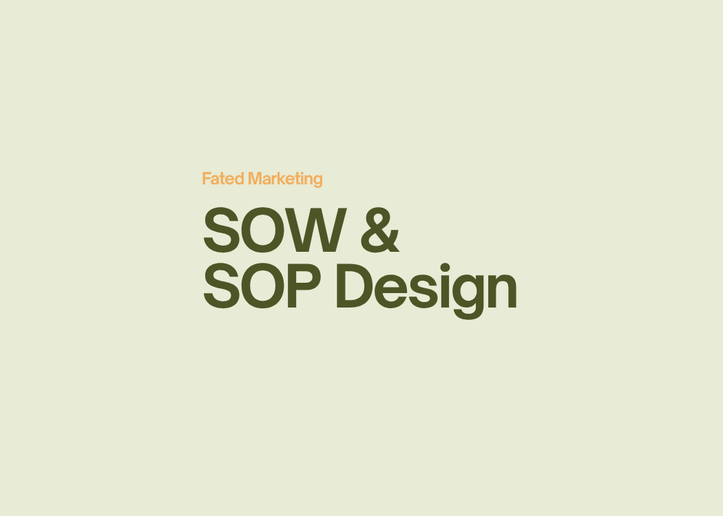 SOP and SOW Design