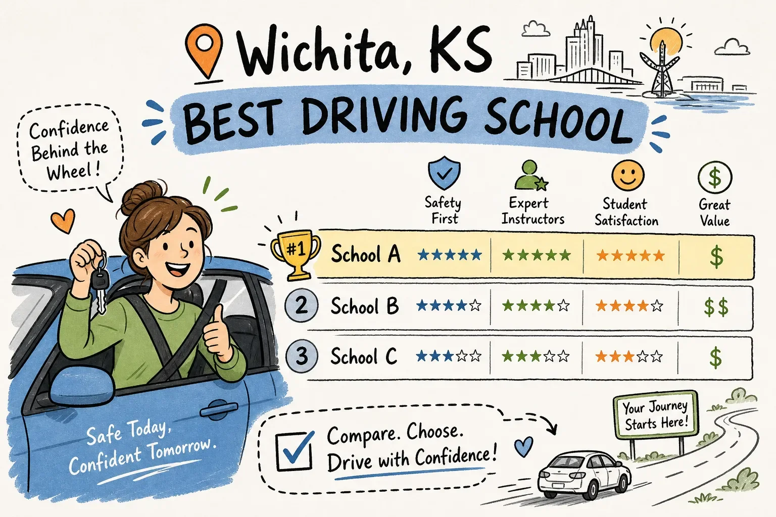 Best Driving School in Wichita, KS: 2026 Comparison