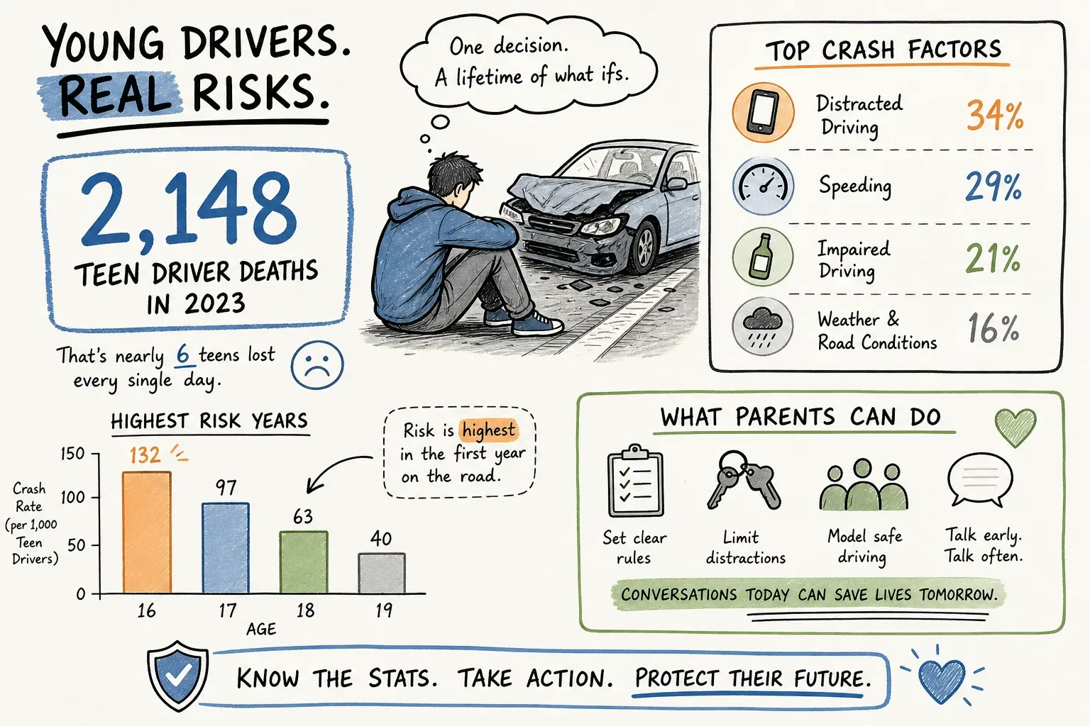 Teen Driver Accident Statistics 2026: What the Data Shows