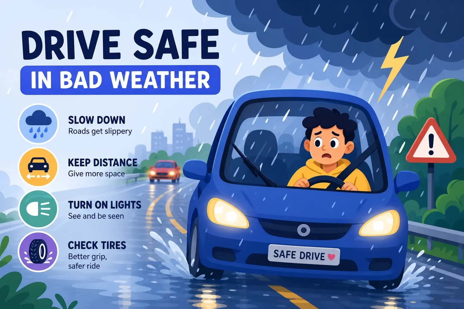 Adverse Weather Driving Tips Every New Driver Needs