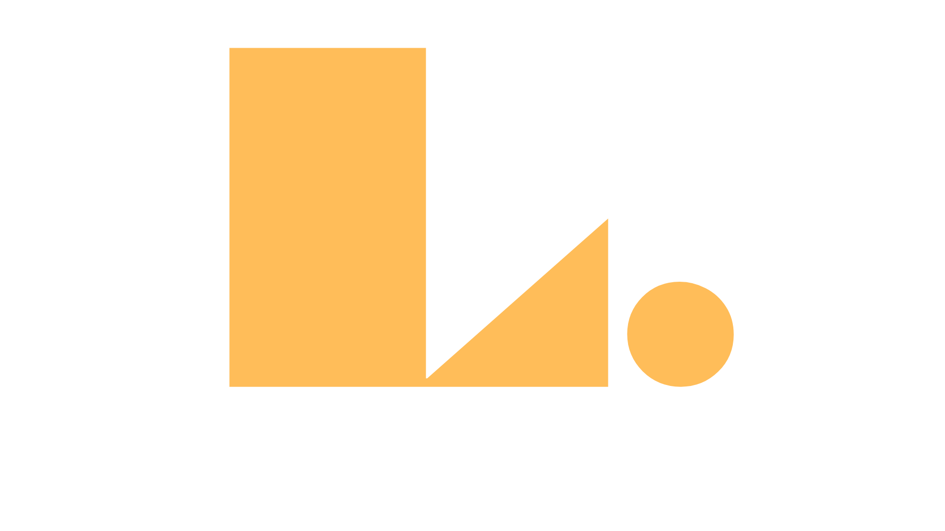 A bar graph with three bars and a circle, with the bars colored in shades of orange and the circle in yellow, depicting data comparison.