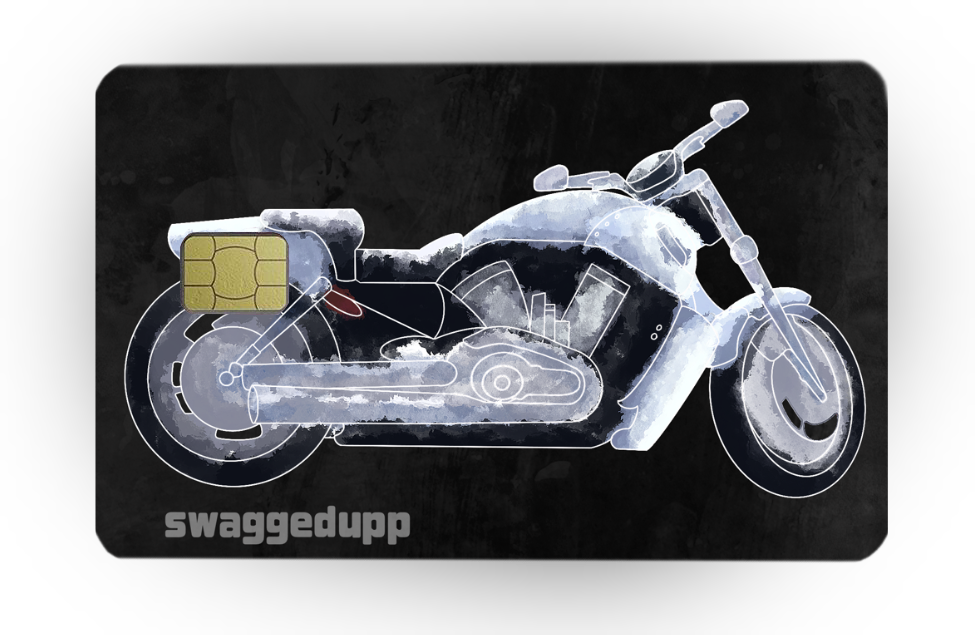 MOTORCYCLE credit / debit card sticker