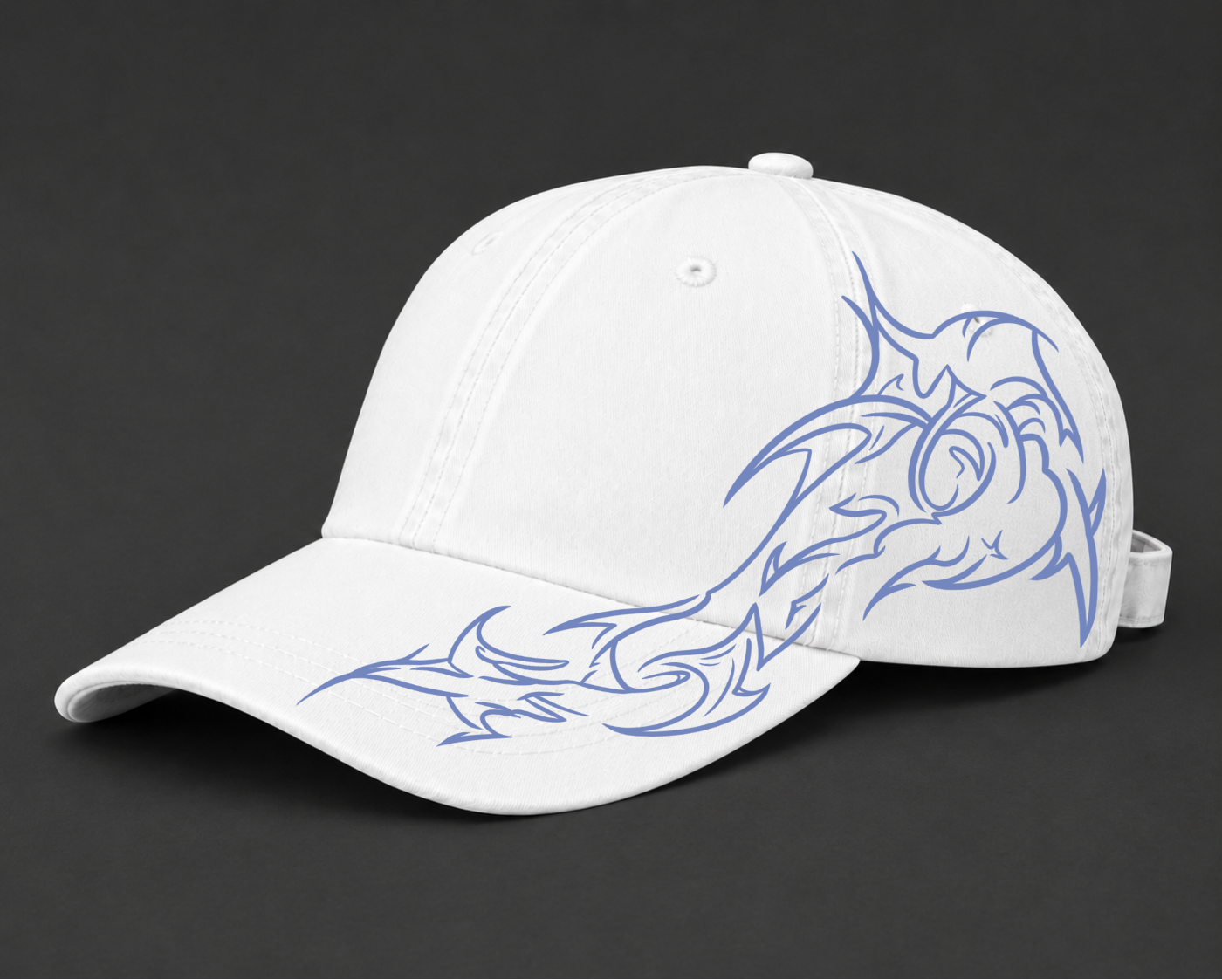 swaggedupp hat white  |  choose design color inside ↴