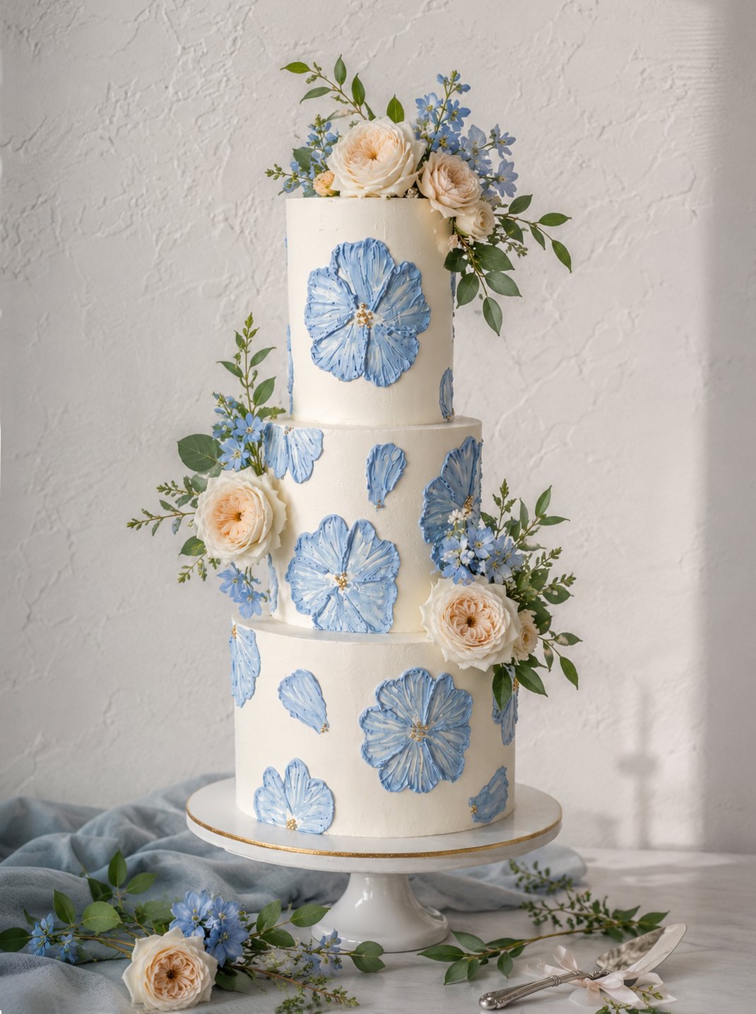 Brushed Buttercream Flower Wedding Cake.jpg