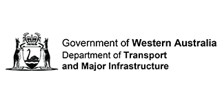 Logo of the Government of Western Australia, Department of Transport and Major Infrastructure.