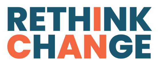The Logo for "ReThink Change" the conference.