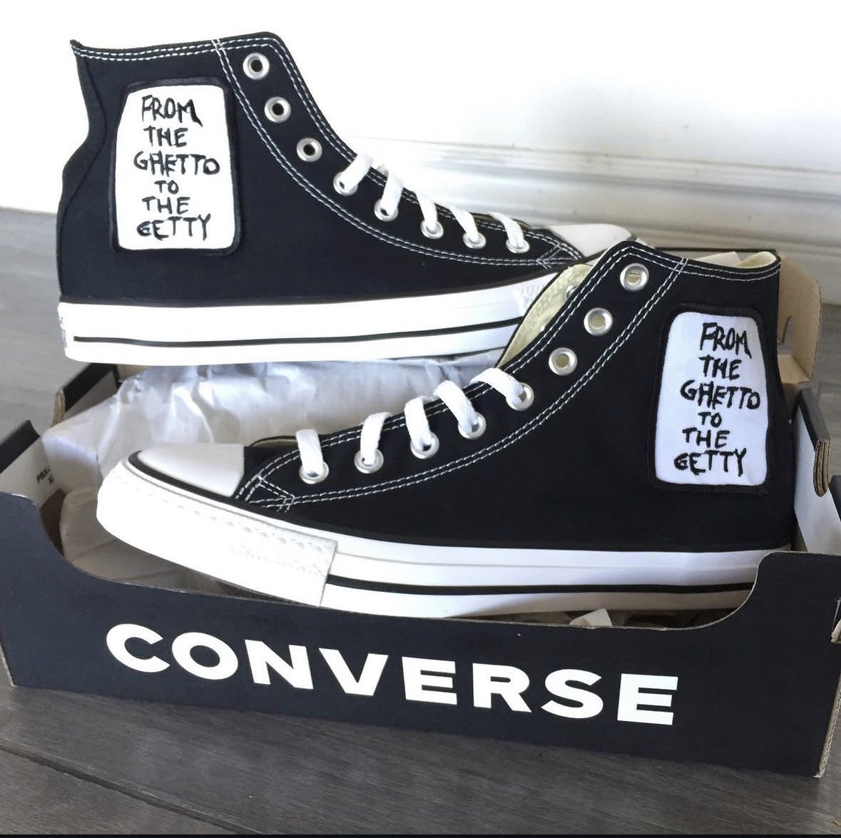 GHETTO TO THE GETTY CHUCK TAYLORS