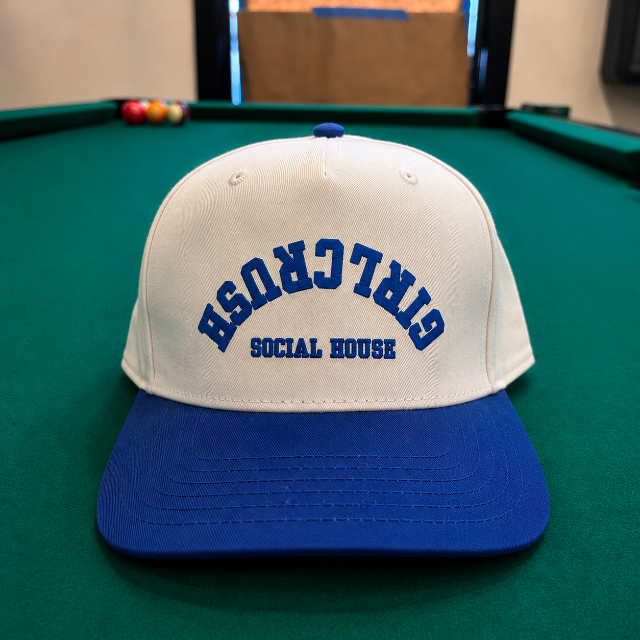 GIRLCRUSH UPSIDE DOWN LOGO - BLUE HAT - FRONT.png