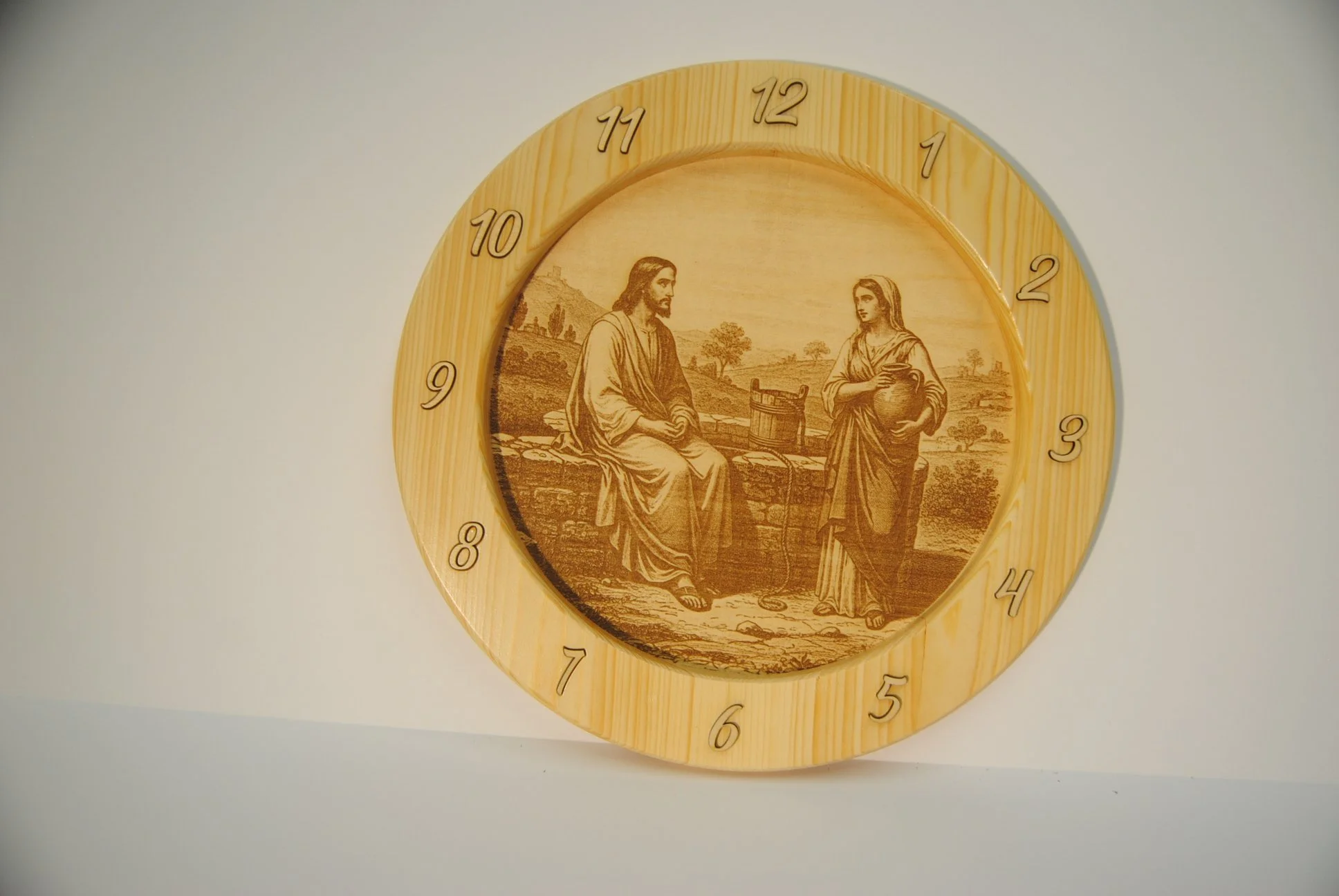Jesus with the woman at the well