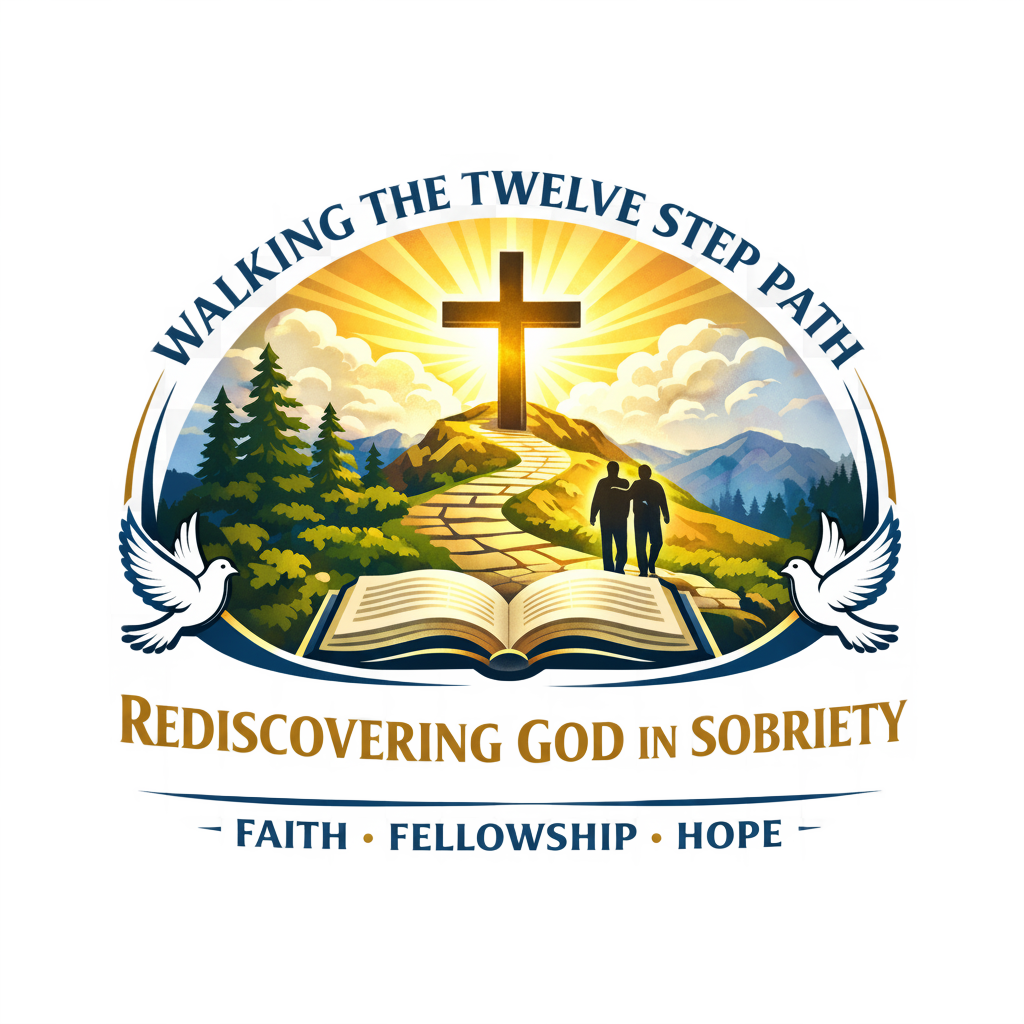Christian and 12  step logo