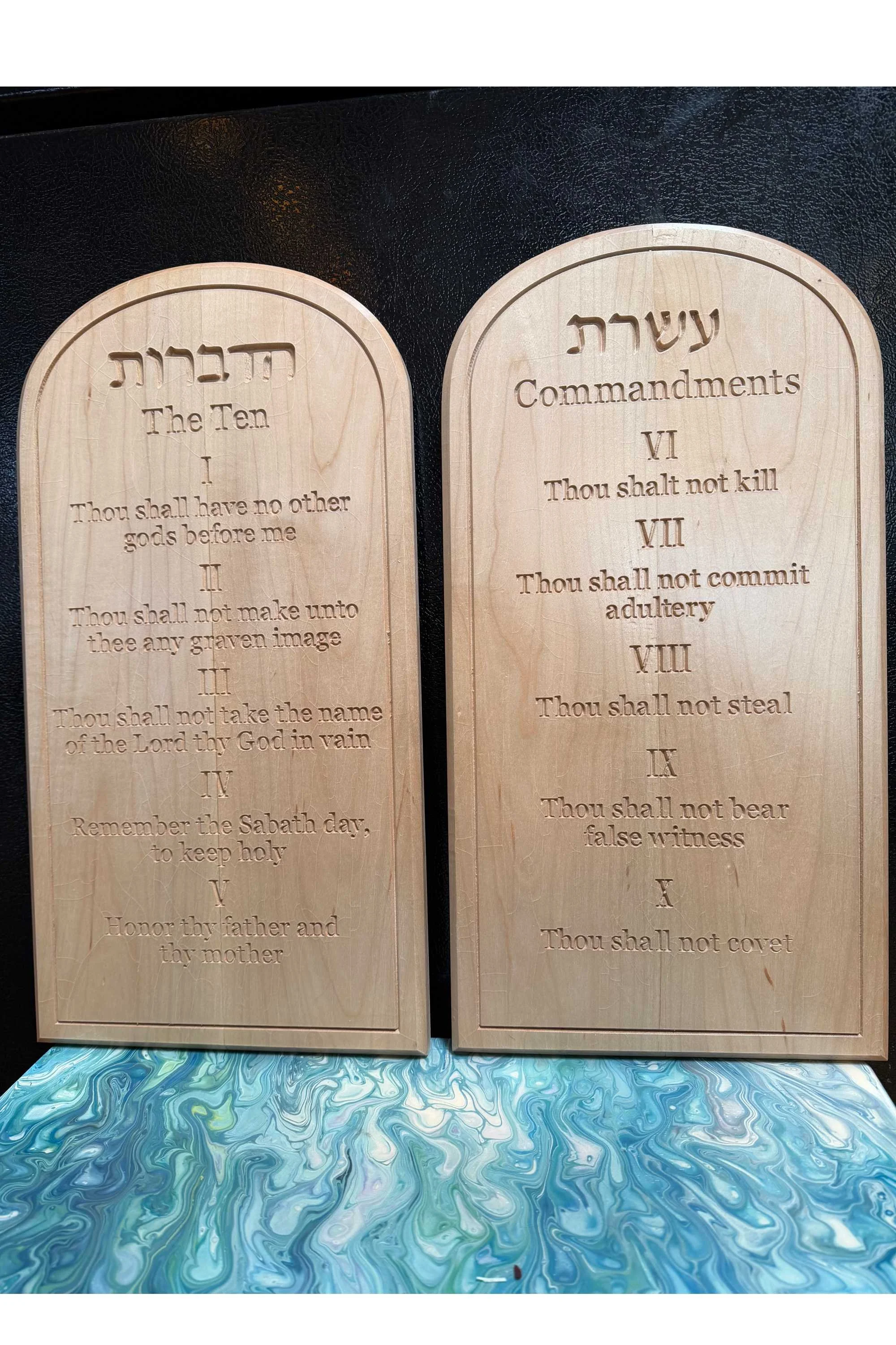 10 commandments on Maple lumber