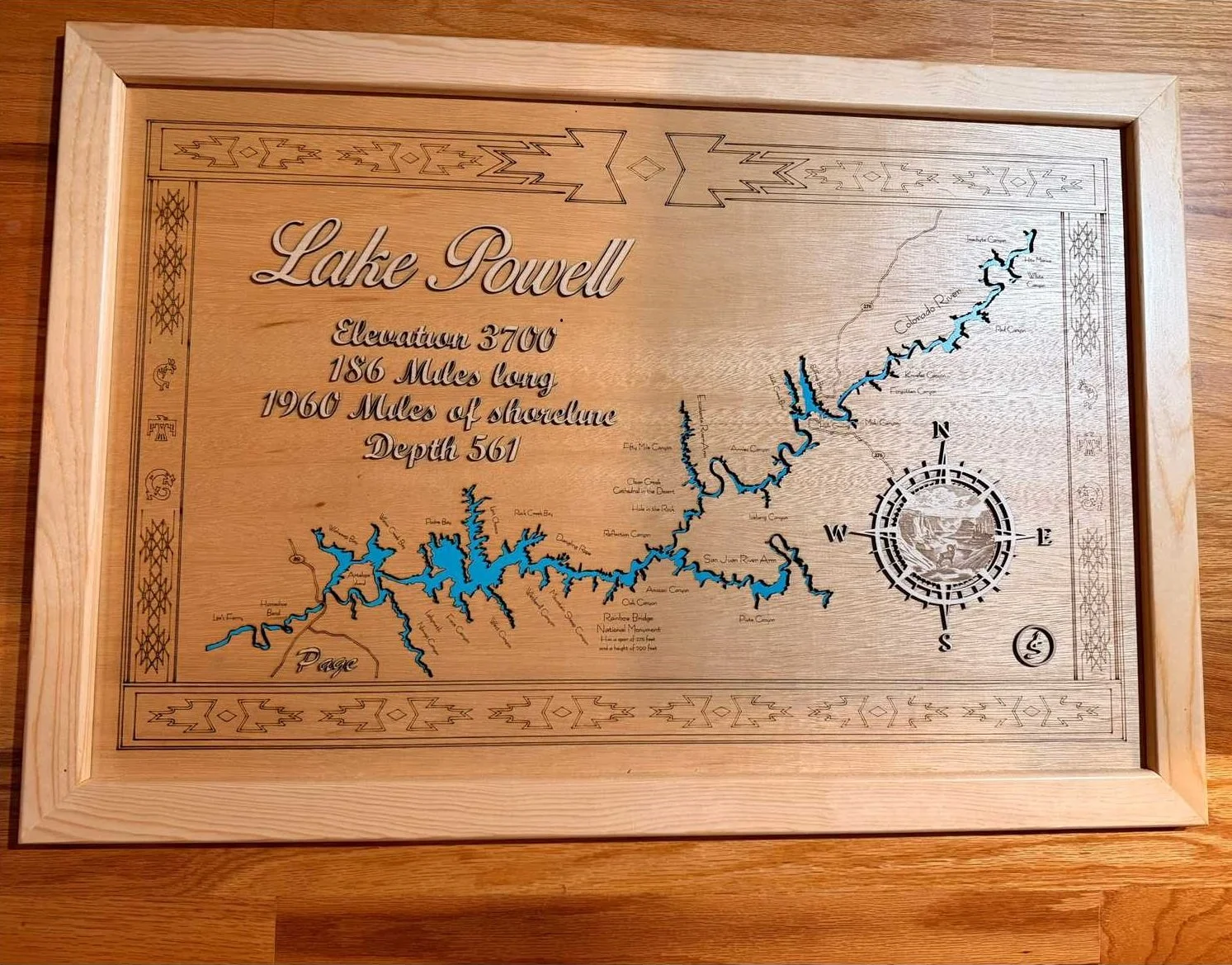 3 D laser engraved Maps