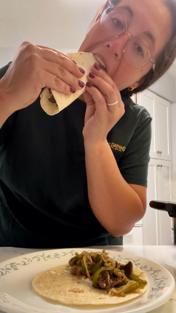 Milanesa Steak Fajitas