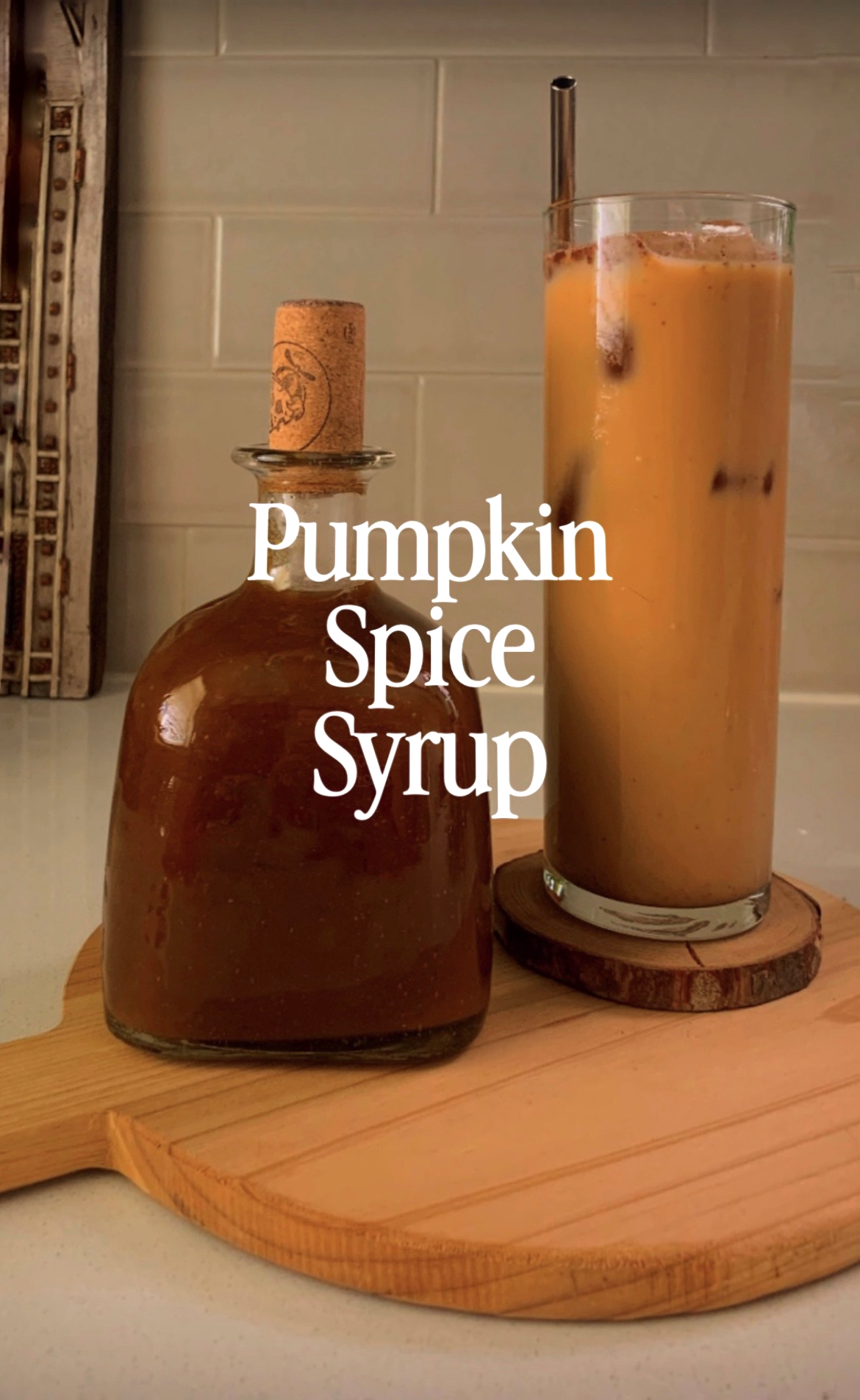 Homemade pumpkin spice syrup for home baristas