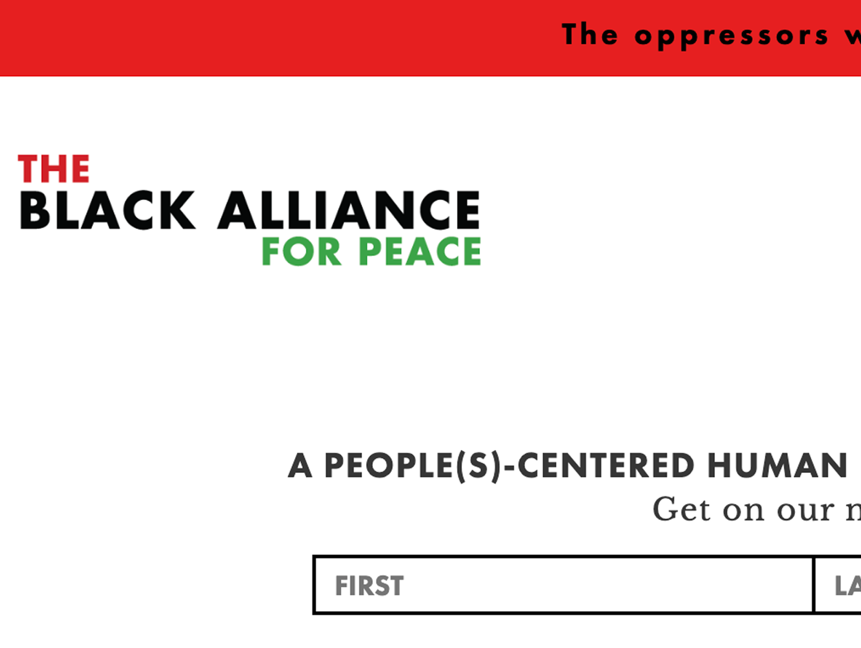 Black Alliance for Peace