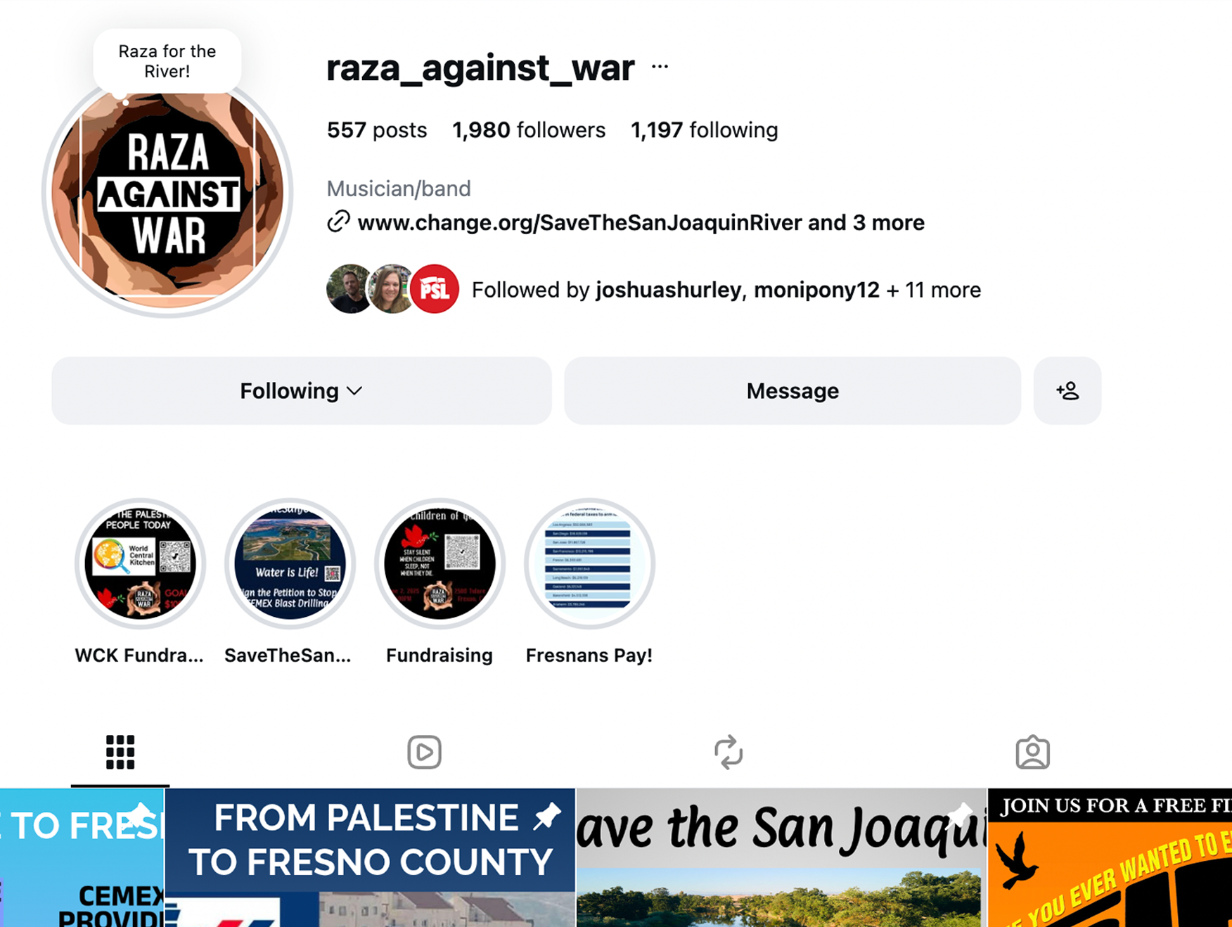 Raza Against War