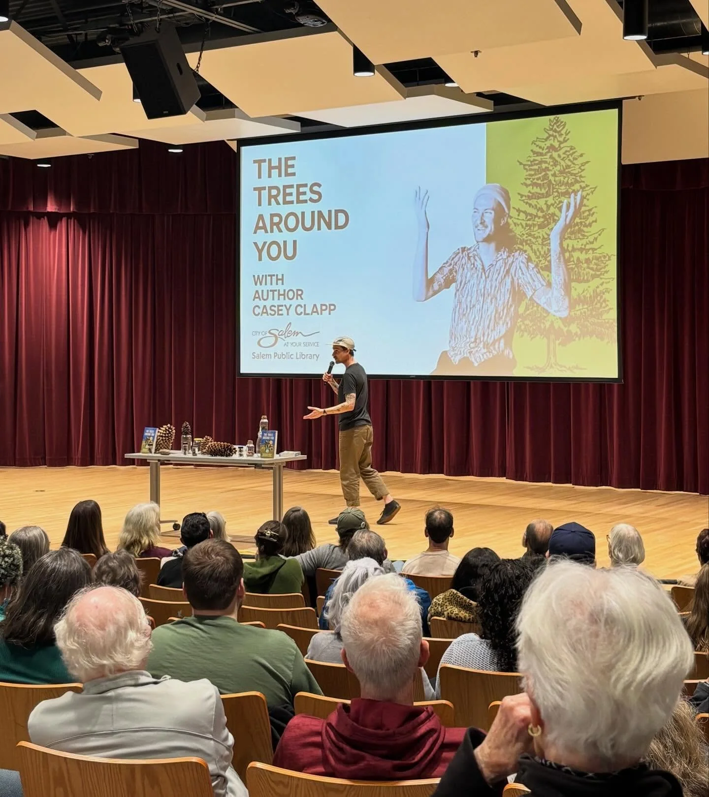 Amazing turnout for this program with @clapp4trees at the Salem Public Library! 🌲