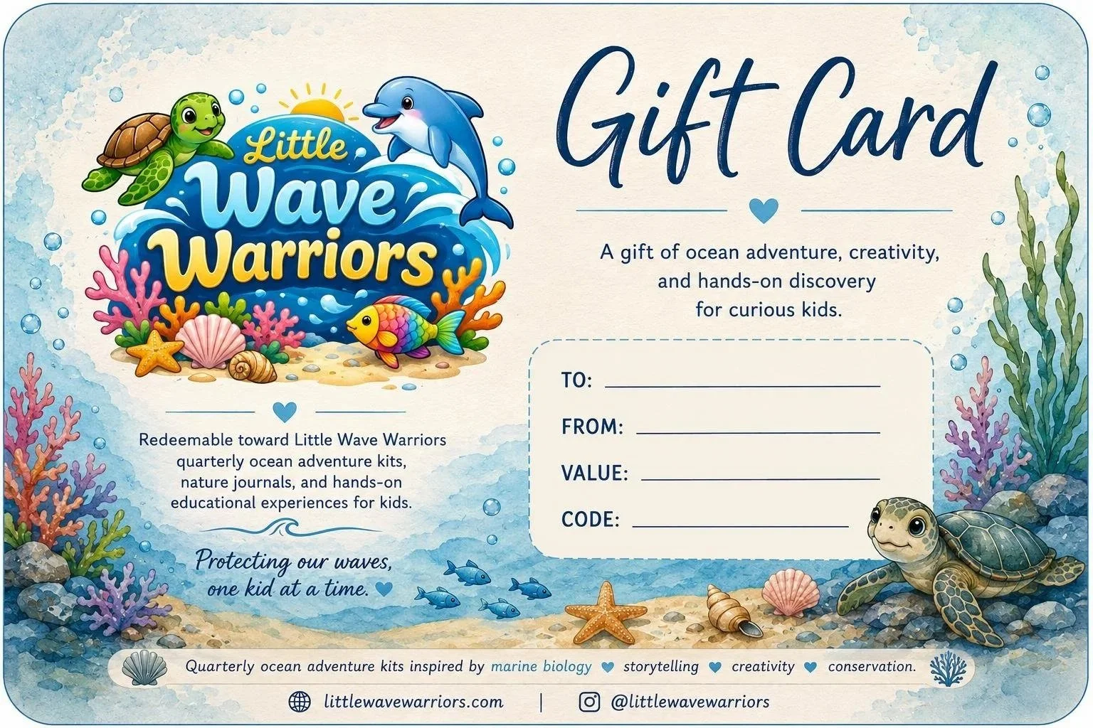 Wave Warrior Gift Card