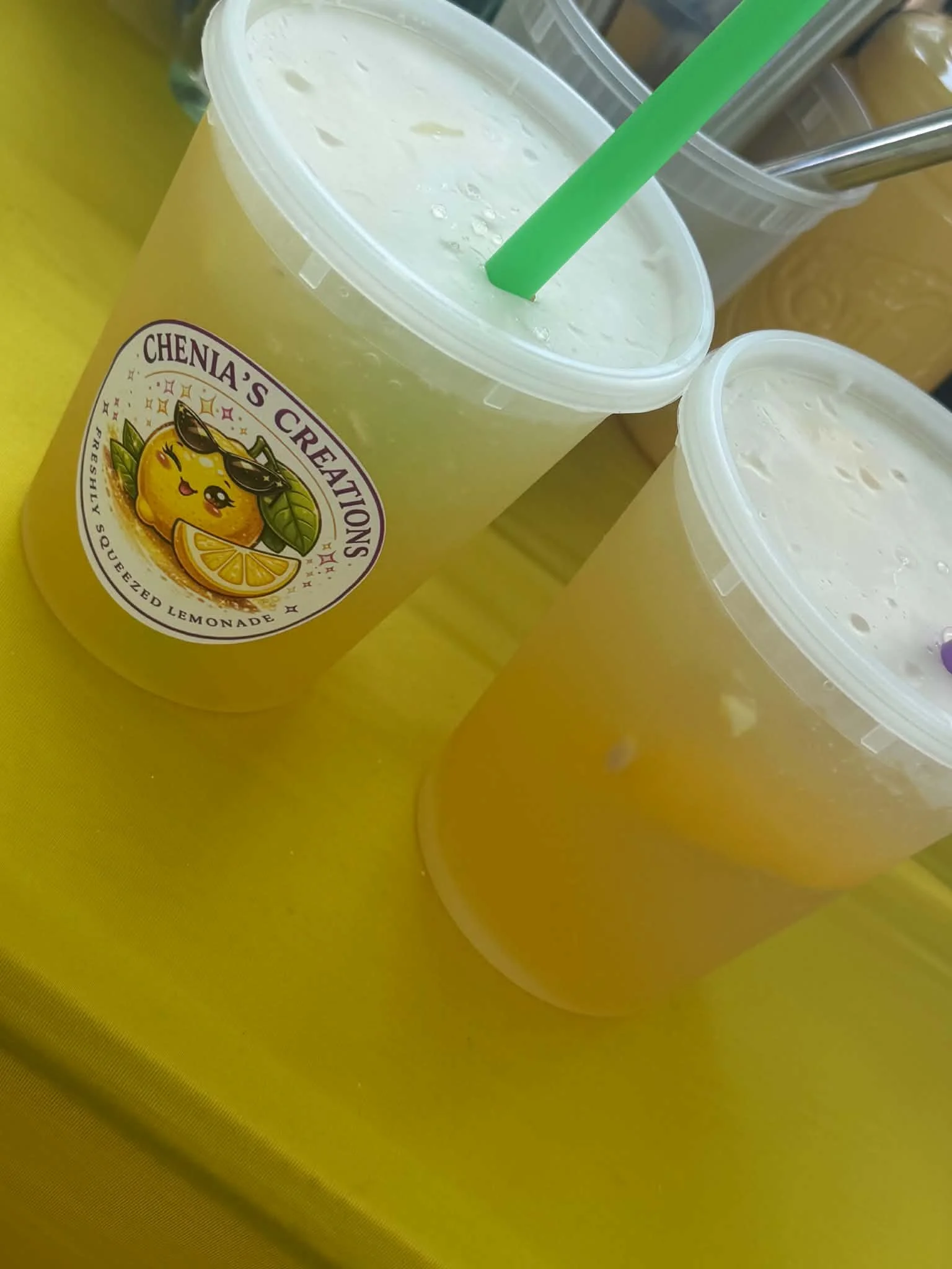 “Fresh-squeezed lemonade from Chenia’s Creations, a local beverage vendor at Upstate Markets in Greenville, SC.”
