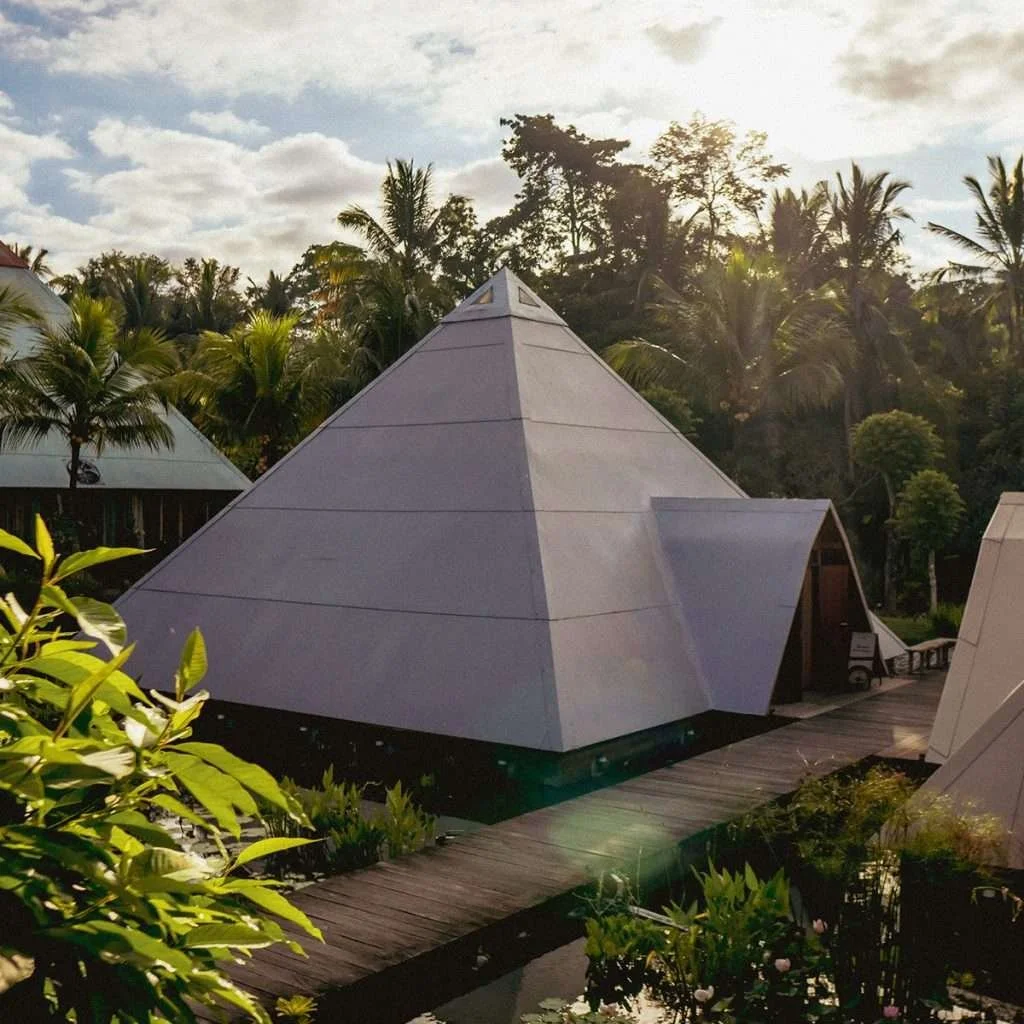 Sound healing session at Pyramids of Chi Ubud — wellness activity on Bali pilates retreat