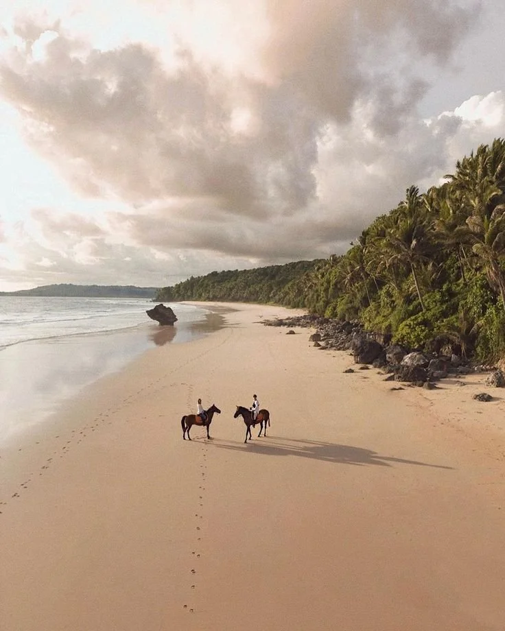 Horse riding excursion on Sumba beach Indonesia included in luxury yoga and pilates retreat Sumba wellness holiday