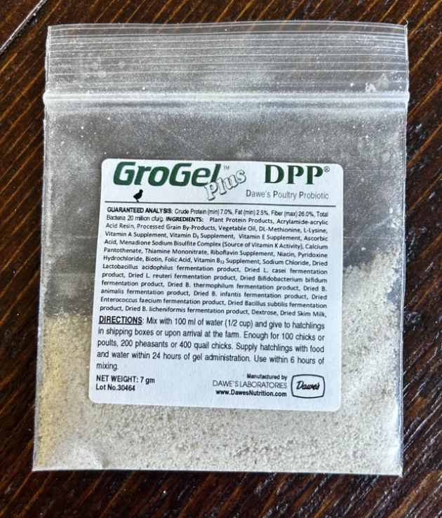 Gro Gel for Shipping Chicks