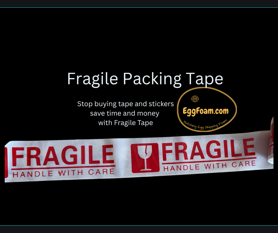 4 Rolls Fragile Packing Tape