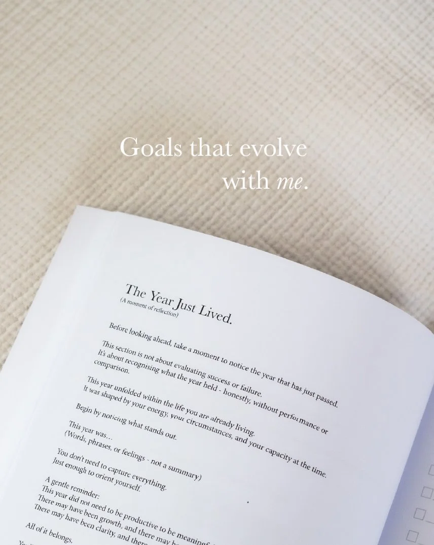 Goals that evolve with me section of the A Life in Goals guided reflection journal
